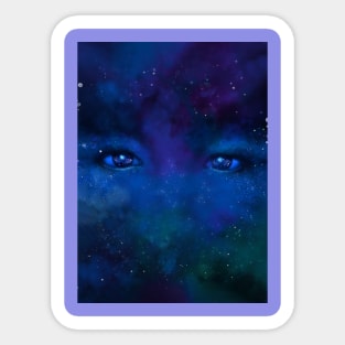 eyes of the galaxy Sticker